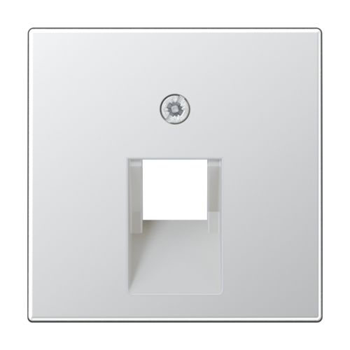 Накладка на розетку информационную JUNG А-СЕРИЯ, алюминий