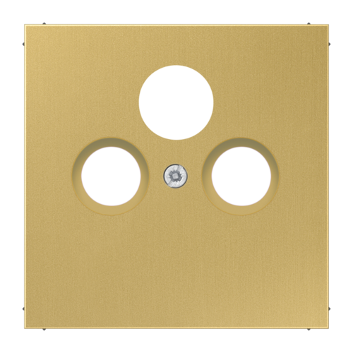 Накладка на розетку телевизионную JUNG LS METAL, латунь
