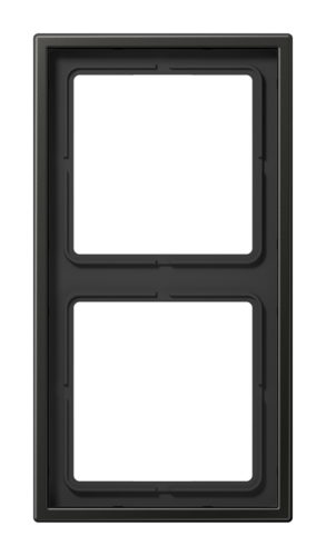 Рамка 2 поста JUNG LS METAL, антрацит