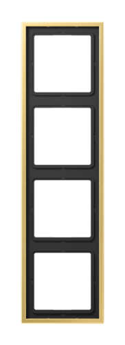 Рамка 4 поста JUNG LS METAL, латунь