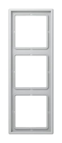 Рамка 3 поста JUNG LS METAL, алюминий