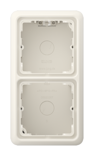 CD500 Коробка 2-ная для накладного монтажа,беж.