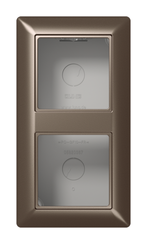 Коробка для накладного монтажа 2-кратная; мокко