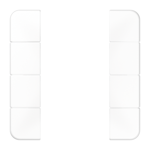 JUNG Комплект накладок 4гр белый