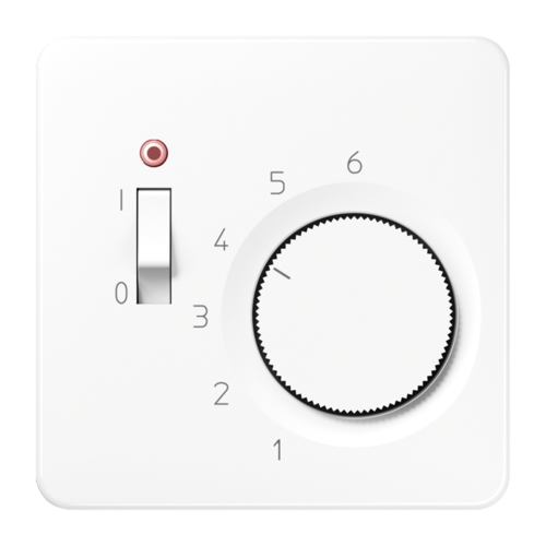 JUNG CD 500/CD plus Белая Накладка термостата комнатного с выкл. (мех TR231U, TR241U)