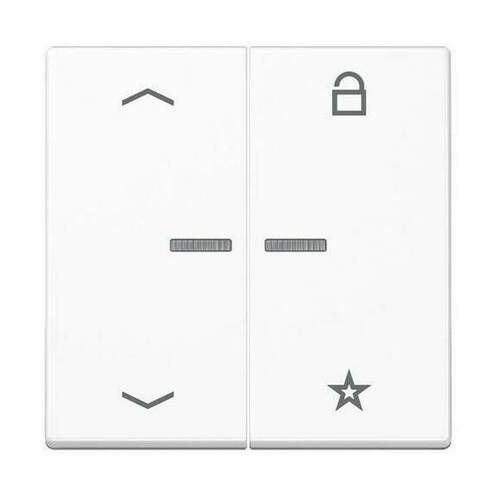 Накладка на жалюзийный выключатель Jung А-СЕРИЯ, белый, A1701PWW