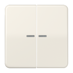 Клавиша двойная с линзами JUNG CD 500, слоновая кость