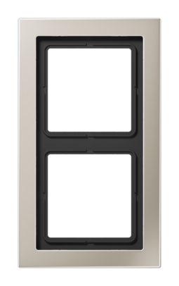 Рамка 2 поста JUNG LS DESIGN, нержавеющая сталь