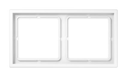 Рамка 2 поста JUNG LS ZERO, белый блестящий