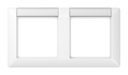Рамка 2 поста JUNG AS 500, горизонтальная, белый