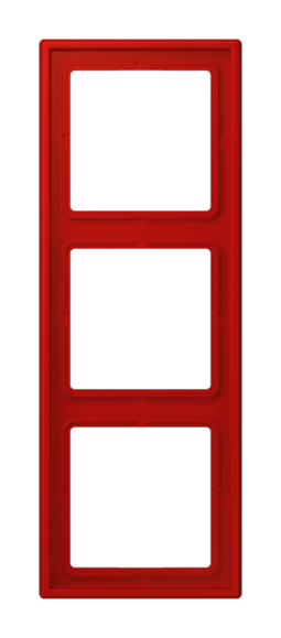 Рамка 3 поста JUNG LS 990, rouge vermillon 31