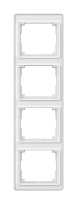 Рамка 4 поста JUNG SL 500, вертикальная, белый