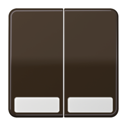 Клавиша двойная JUNG CD 500, коричневый