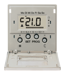 JUNG LS 990 Edelstahl Дисплей термостата с таймером (мех. UT238E)