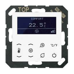 Терморегулятор Jung А-СЕРИЯ, с дисплеем, электронный, белый, TRDA5248WW