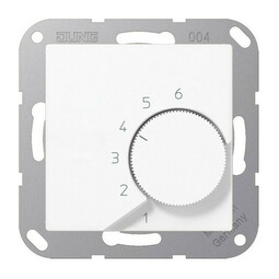 Терморегулятор Jung A 500, механический, белый матовый, TRA236WWM